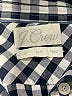 J.Crew Checkered-gingham Blue Long Sleeve Button-Down Shirt Size 00 - photo 7