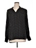 Carlisle 100% Silk Polka Dots Black Blouse Size 16 - photo 1
