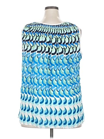 Per Se By Carlisle Sleeveless Silk Top (view 2)