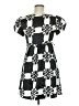 Zara Basic 100% Polyester Argyle Black Casual Dress Size M - photo 2
