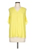Naked Zebra 100% Polyester Yellow Sleeveless Blouse Size L - photo 1