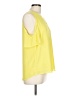 Naked Zebra 100% Polyester Yellow Sleeveless Blouse Size L - photo 4