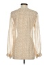 E3 by Etcetera 100% Silk Ivory Long Sleeve Silk Top Size 2 - photo 2