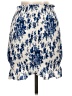 Shein 100% Polyester Print Blue Casual Skirt Size 2 - photo 2