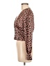 e.ssue Brown Long Sleeve Blouse Size M - photo 5