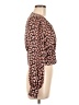 e.ssue Brown Long Sleeve Blouse Size M - photo 4
