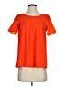 French Connection 100% Polyester Orange Short Sleeve Blouse Size XS - photo 1