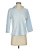 Lands' End 100% Cotton Blue Long Sleeve Polo Size XS (estimated) - photo 1