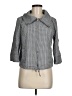 Darjoni 100% Cotton Gray 3/4 Sleeve Button-Down Shirt Size M - photo 1