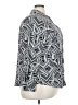 Foxcroft Print Silver Long Sleeve Blouse Size 3X - photo 4