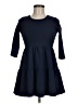 Assorted Brands Solid Blue Casual Dress Size 8 - photo 1
