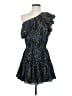 Buddy Love 100% Polyester Stars Blue Cocktail Dress Size S - photo 1