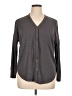 Shiela Rose Gray Long Sleeve Button-Down Shirt Size XL - photo 1