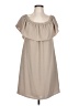 Assorted Brands 100% Polyester Solid Tan Casual Dress Size L - photo 1
