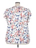 Shein Curve White Short Sleeve Blouse Size 5X - photo 2