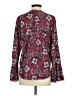 Shoshanna 100% Polyester Burgundy Long Sleeve Blouse Size S - photo 2