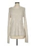 Elle Metallic Ivory Pullover Sweater Size S - photo 1