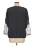 Ann Taylor Factory 100% Polyester Black 3/4 Sleeve Blouse Size L - photo 2