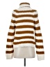 Tina + Jo 100% Acrylic Stripes Brown Pullover Sweater Size S - photo 2