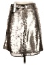 J.Crew 100% Polyester Metallic Silver Formal Skirt Size 0 - photo 2