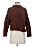 OAT 100% Polyester Tweed Brown Turtleneck Sweater Size XS - photo 1