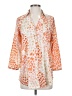 CAbi 100% Polyester Animal Print Orange 3/4 Sleeve Blouse Size XXS - photo 1