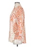 CAbi 100% Polyester Animal Print Orange 3/4 Sleeve Blouse Size XXS - photo 5
