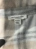 BeachLunchLounge Plaid Tan 3/4 Sleeve Blouse Size S - photo 7