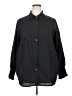 Unbranded Solid Black 3/4 Sleeve Blouse Size 2X - photo 1