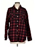 BeachLunchLounge 100% Cotton Plaid Red Long Sleeve Button-Down Shirt Size S - photo 1