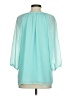 Calvin Klein 100% Polyester Teal 3/4 Sleeve Blouse Size XS - photo 2