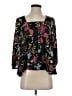 Left Coast by Dolan 100% Polyester Black 3/4 Sleeve Blouse Size S - photo 1