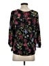 Left Coast by Dolan 100% Polyester Black 3/4 Sleeve Blouse Size S - photo 2