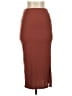 Wishlist Solid Brown Casual Skirt Size S - photo 1