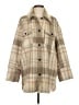 MNG Plaid Tan Coat Size S - photo 1