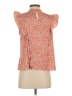 Ryegrass 100% Polyester Orange Short Sleeve Blouse Size S - photo 2