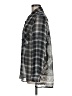 Xhilaration 100% Polyester Plaid Gray Long Sleeve Blouse Size M - photo 5