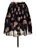 Dramatic Expressions Floral Black Blue Casual Skirt Size S - photo 1
