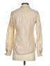 Ann Taylor 100% Cotton Stripes Ivory Long Sleeve Button-Down Shirt Size 2 - photo 2