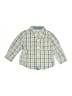 Gumballs 100% Cotton Plaid Blue Long Sleeve Button-Down Shirt 9-12 MO / 12 MO - photo 1