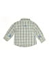 Gumballs 100% Cotton Plaid Blue Long Sleeve Button-Down Shirt 9-12 MO / 12 MO - photo 2