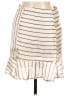 JOA 100% Polyester Stripes Ivory Casual Skirt Size M - photo 2
