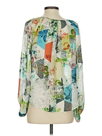 Leifsdottir Long Sleeve Silk Top (view 2)