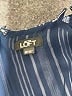 Ann Taylor LOFT 100% Rayon Stripes Blue Romper Size 00 - photo 4