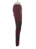 Pop Fit Color Block Burgundy Active Pants Size S - photo 4