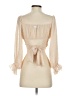 Hello Molly 100% Polyester Ivory 3/4 Sleeve Blouse Size 2 - photo 2