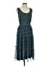 Max Studio Polka Dots Teal Blue Cocktail Dress Size M (estimated) - photo 1