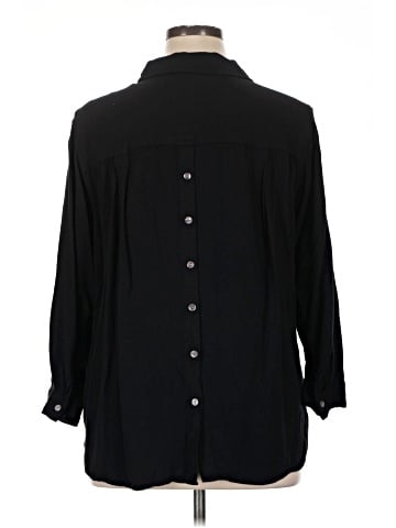 Jane and Delancey 3/4 Sleeve Button-Down Shirt (view 2)