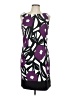 AB Studio Graphic Purple Cocktail Dress Size 10 - photo 1