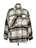 Zara Plaid Gray Coat Size L - photo 1